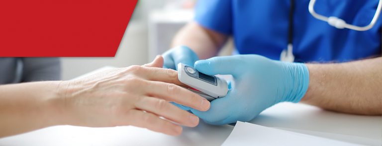 A truck driver receiving their DOT physical.